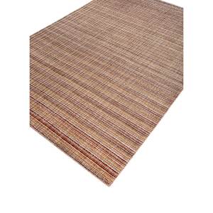 Contour Striped Pattern Red & Orange Hand Loom Wool & Viscose <b>Rug</b> for Home Hwv-51010 - Product Image 2