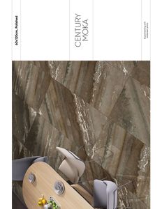 Azulejos de porcelana vidriada Moka de diseño italiano Century, modernos antideslizantes para Villa, escuela, habitaciones comerciales, apartamentos, centros comerciales - Product Image 1