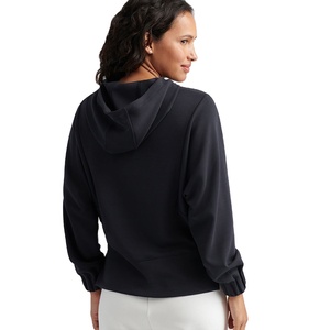 Vente en gros 2025 sweat à capuche pour femme de couleur unie noir sweat-shirt à manches longues confortable coupe régulière style sweat à capuche pour hommes - Product Image 6