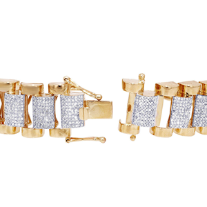 Pulsera de Plata de Ley S925 con Baño de Rodio y Moissanita D VVS de 20 mm, Estilo Cubano, de Alta Moda - Product Image 2