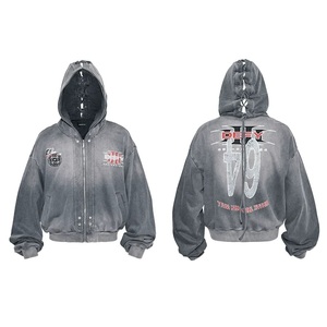 Conjunto de Sudadera con Capucha y Pantalones de Invierno CO ORD Coreano, Impresión Digital Personalizada, Chaqueta con Capucha y Cremallera de Alta Calidad y Transpirable - Product Image 5