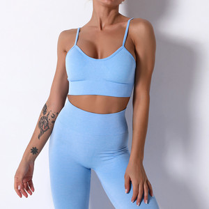 Débardeur de sport sans couture pour femmes vêtements de sport hautement extensibles pour le fitness en plein air course et yoga contrôle du ventre options de taille plus - Product Image 3