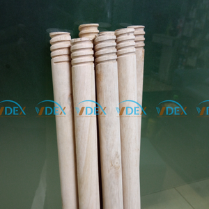 Mango de escoba de madera recubierto de PVC pulido dos veces al día uso en el hogar tornillo italiano fácil de cambiar la cabeza de la escoba - Product Image 5