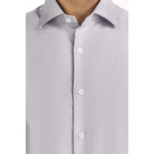 Camisas de Vestir Modernas para Hombre FS-LAF25-331, Estilo Clásico, 100% Algodón Popelina, Tela de Lino Chambray, ODM, Corte Slim Casual, Tallas 3XL a 6XL - Product Image 1
