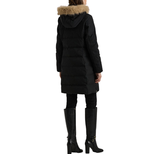 Chaqueta de Mujer Negra Tejida, Chaqueta Bomber, Abrigo de Invierno Cálido y Elegante, Diseño Acolchado a Prueba de Viento con Cierre de Cremallera - Product Image 6