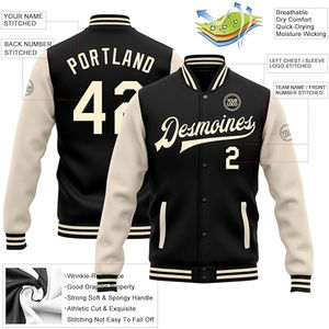 Chaqueta universitaria de béisbol para hombre, abrigo clásico con letras, mezcla de lana, ropa de calle informal, traje universitario de moda elegante - Product Image 2