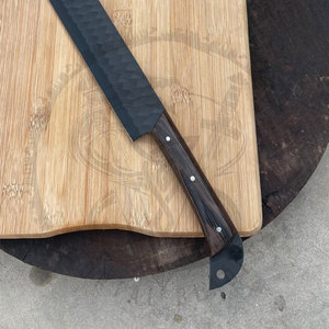 Professional Stainless Steel Forged Meat Carving Knife Brisket <b>Slicing</b> Turkey 9 Inch BBQ Fork Set VG-10 Steel Brisket Knife - Product Image 4