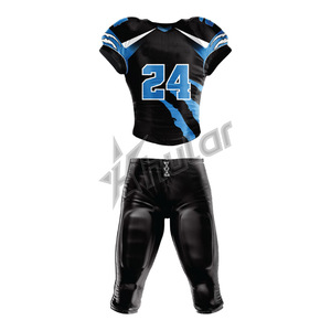 Conjunto de Uniforme de Fútbol Americano Personalizado Unisex, Transpirable, de Spandex/Poliéster, de Secado Rápido, Antibacteriano, Ropa de Fútbol al Por Mayor - Product Image 3
