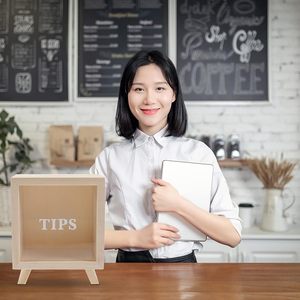Caja de puntas de madera Huchas transparentes Caja de sombra Caja de exhibición Banco de dinero Marco de madera Caja de monedas Contenedor de almacenamiento de efectivo Tarro de dinero - Product Image 3