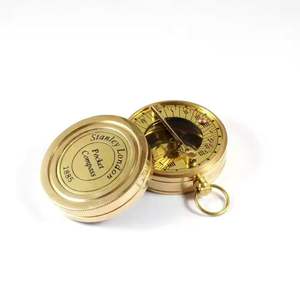 Nautical Solid Brass Sundial Compass Maritime Adventure <b>Home</b> <b>Decor</b> <b>Gift</b> with Festive Sprint Christmas Touch - Product Image 2