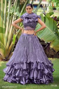 Latest Designer Heavy Fancy Georgette Silk <b>Sequence</b> Lehenga Choli - Product Image 5