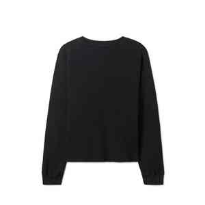 Custom Logo Solid Winter Thermal <b>Fleece</b> Men Streetwear Hoodie Sweatshirt Oversized Box Fit Cropped Crewneck <b>Black</b> - Product Image 3