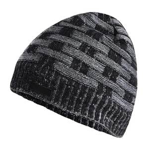 Trendy Ribbed Winter <b>Beanie</b> Cap Bow Camouflage Argyle Patterns Casual Streetwear Styling <b>Slouchy</b> Fit Stretch Fabric Breathable - Product Image 1
