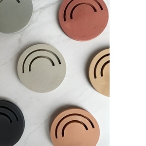 Dessous de verre en pierre d'agate de la meilleure qualité moderne artisanale Terracota Tea Coaster Fabricant d'Inde - Product Image 6
