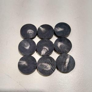 Cuerno de búfalo de primera calidad, botones negros en blanco con manchas blancas, estilo religioso ecológico de la India Raw Techniqu - Product Image 1