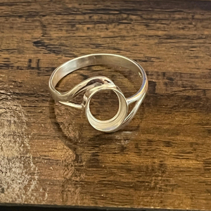 2025 Bases de bague ovales à bélière ouverte en argent sterling 925, réglables pour la création de bijoux DIY et l'incrustation de cabochons en résine - Product Image 2