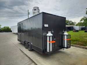 Camion de restauration mobile entièrement équipé, charbon de bois, 8,5' x 16', pour événements et traiteur, à vendre - Product Image 3
