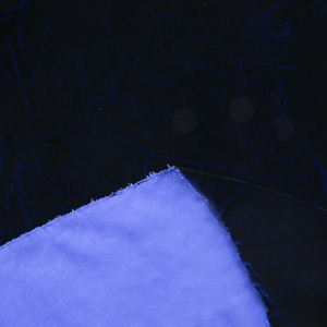 Eco-Friendly 100% Polyester Korean Micro Stretch <b>Velvet</b> Velour Fabric Double-Sided Blue Colors 5000 Dyeing <b>for</b> Girls Wedding - Product Image 5