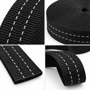 Ruban en polyester personnalisé de 38 mm pour harnais de sécurité, équipement extérieur, couture industrielle, fabricant de marques privées - Product Image 2