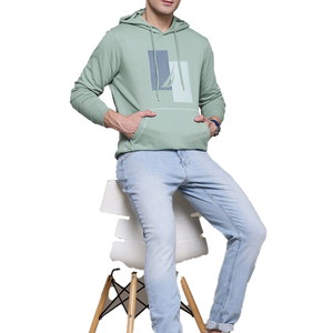 High Quality Cotton French Terry Oversize Hoodie Men <b>Thick</b> <b>Fleece</b> Windproof 370g Drop Shoulder Street Wear Customizable Plain - Product Image 6