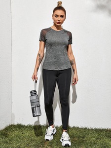 2025 Venta caliente camiseta mejor precio hecho a medida Slim Fit señoras Fitness desgaste algodón poliéster camisetas - Product Image 4