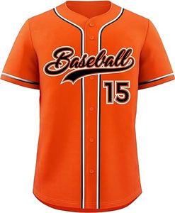 Uniforme de béisbol con logotipo personalizado de alta calidad, jersey de béisbol de malla al por mayor, Jersey granate con tiras amarillas, 100% de poliéster - Product Image 3