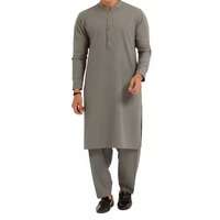 Tenue ethnique traditionnelle pakistanaise Salwar Kameez pour hommes, tissu en coton de qualité supérieure, design moderne, respirant, pour adultes