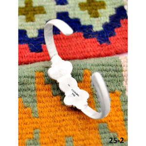 Southwest Handmade Kingman Turquoise & Sterling <b>Silver</b> <b>Cuff</b> <b>Bracelet</b> Cultural Collectible Jewelry for Men & Women - Product Image 4