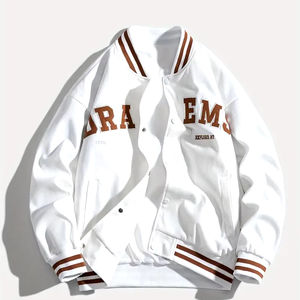 Nueva mejor calidad hecha a medida para adultos y jóvenes de béisbol Letterman Versity chaqueta Color Fleece Versity chaqueta para hombres - Product Image 1