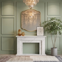 Miroir mural en fer doré, miroir décoratif en métal, miroir suspendu vintage, miroir d'appoint, miroir décoratif, décoration intérieure d'hôtel