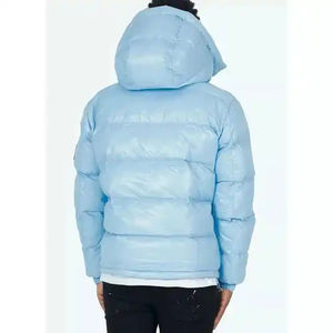 Venta al por mayor caliente algodón Jaket con capucha Stand Collar Color sólido diseño de alta calidad de los hombres de invierno abajo Puffer chaquetas - Product Image 2