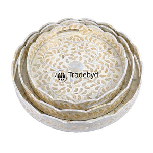 ถาดไม้ถูพื้นพร้อมดีไซน์สุดหรูถาดตกแต่งทำมือสวยงามสำหรับการตกแต่งภายในบ้านอย่างมีสไตล์ - Product Image 2