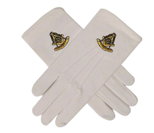 Guantes Masónicos para Iglesia de Alta Calidad, 100% Algodón, Estilo Suave y Elegante, Material Duradero, Guantes, Manoplas - Product Image 1