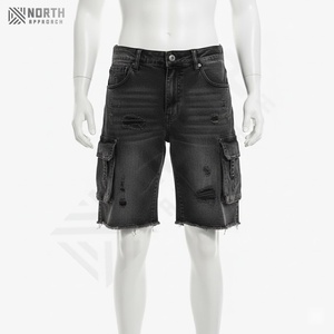 Pantalones Cortos Cargo Holgados de Lona con Cordón para Hombre, Estilo Casual de Verano, Personalizados de Alta Calidad OEM ODM - Product Image 2
