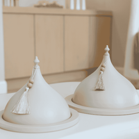 Kleine Goldene Edelstahl-Kuppel Handgefertigte Langlebige Servierschale mit Quastendeckel Tischdekoration für Snacks Süßigkeiten Festliche Servierware Ramadan