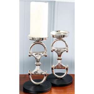 เชิงเทียนแต่งรูปม้าแท่งเล็กสำหรับจัดงานปาร์ตี้ตกแต่งโต๊ะเทียนเงินแบบตั้งโต๊ะชุด2ชิ้น - Product Image 1