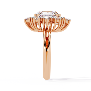 IGI Certified Radiant Cut Lab Grown Diamond Ring 14K Yellow Gold DE VVSVS Clarity Luxury Bridal Jewelry <b>Gift</b> - Product Image 4