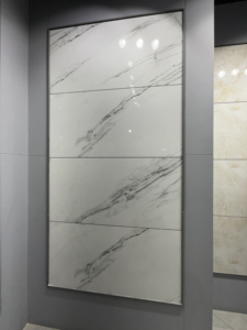 Carreaux de sol en porcelaine émaillée aspect marbre 600x1200mm avec corps vitrifié fonction brique réfractaire finition polie/mate - Product Image 5