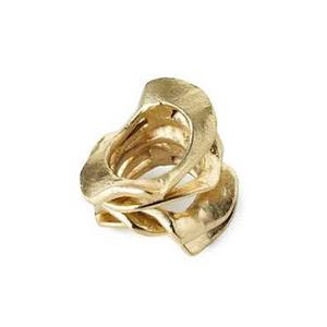 Epoxy Elegant Design Brass Gold Polished Round Thick Napkin <b>Ring</b> With Embossed Strips design for Table Decoration Napkin <b>Ring</b> - Product Image 4