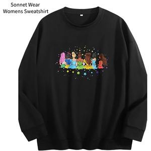 Sudadera Castle para Mujer, Cuello Redondo con Estampado Gráfico Rosa - Product Image 6