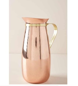 Jarra personalizada de mesa de alta calidad de cobre puro de metal para agua Jarra usada de alta calidad para el hogar - Product Image 2