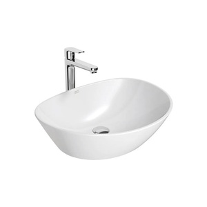 Lavabo Flotante Minimalista Personalizado Hind Ware para Vestíbulo, Lavabo Compacto de Cerámica Moderno que Ahorra Espacio - Product Image 1