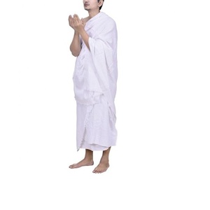 Hot 1.4kgm Hombres Ihram Set Ropa de peregrinación Turki Tube Musulmán Árabe Hajj Ihram Toalla Microfibra Ihram Microfibra Exportación de BD - Product Image 6