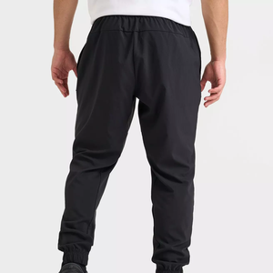 Vêtements de sport Streetwear Pantalons de survêtement décontractés pour hommes en tissu de toile respirant à taille élastique pleine longueur Options personnalisables - Product Image 3
