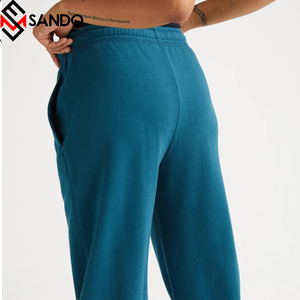 Venta caliente Unisex alto algodón Jogger pantalones logotipo personalizado patrón recto Fitness pantalones de chándal Casual hombres chándales hechos de lona - Product Image 2