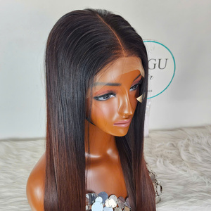 100% Vietnamese Remy Human Hair Super Double Drawn for Brown 5x5 Closure Glueless Wig Wholesale Price 30 Inch <b>Long</b> <b>Black</b> Women - Product Image 3