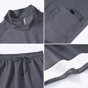 Conjunto Deportivo con Chaqueta de Cuello Alto en Tela de Poliéster, Cierre Frontal y Pantalones con Cintura Elástica a Juego - Product Image 4