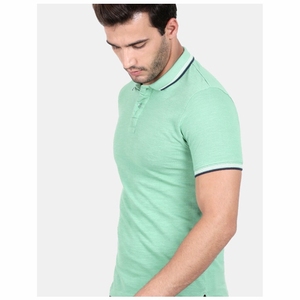 เสื้อโปโลลำลองสำหรับผู้ชายเสื้อโปโลผ้าฝ้ายระบายอากาศสีทึบดีไซน์ใหม่โลโก้ตามสั่งขนาดใหญ่พิเศษ - Product Image 6