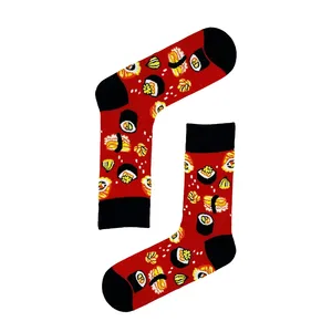 Colorful Ankle <b>Socks</b> Floral Embroidery Print Jacquard Logo Design Light Breathable Red Rolls Sushi for Daily Use One Fits Most - Product Image 1