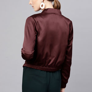 Veste bomber en toile finie, élégante, écologique, à manches longues pour femmes, best-seller, nouveau design, pour la saison hivernale - Product Image 5